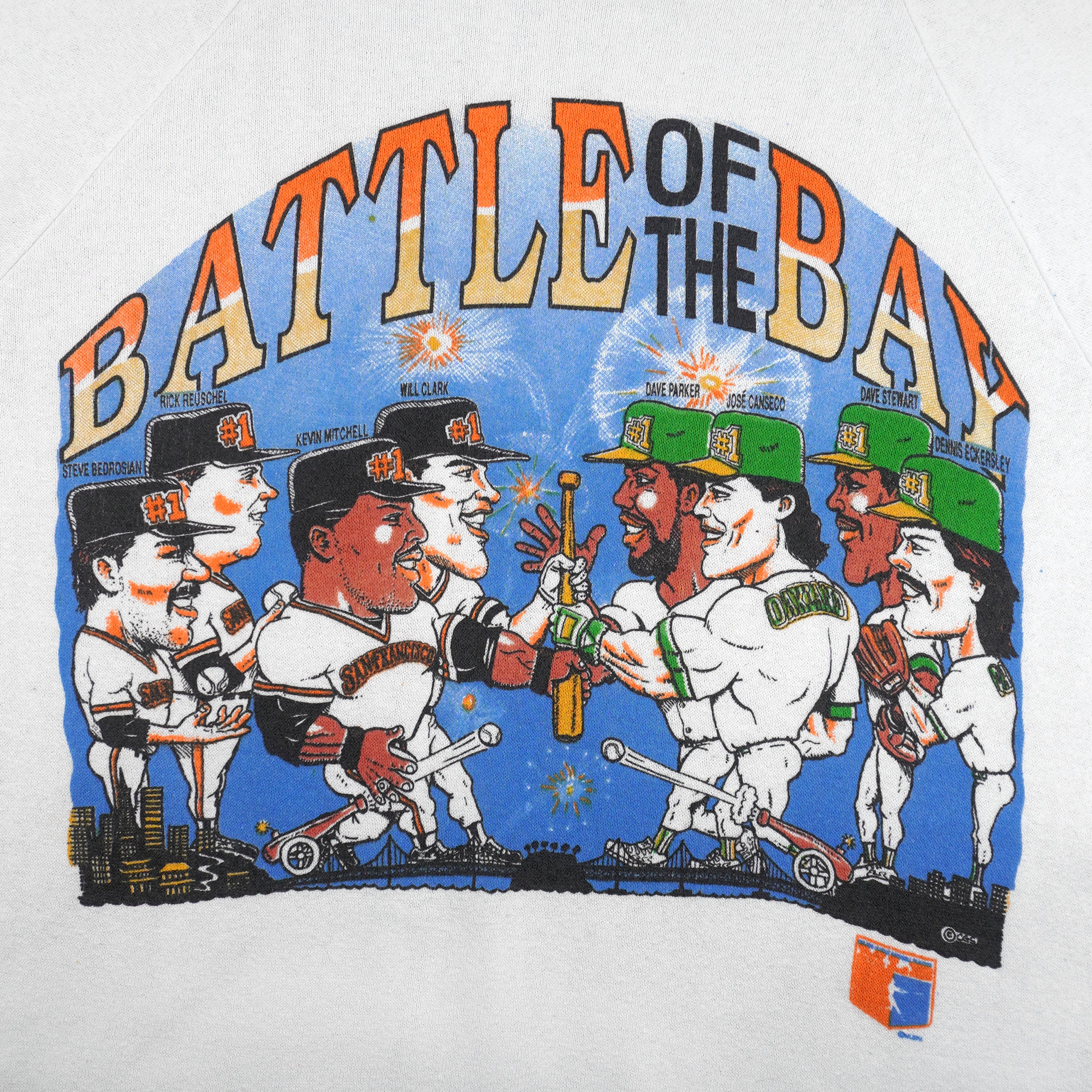 MLB - San Francisco Giants VS Oakland Athletics Matchups Sweatshirt 1989 Medium Vintage Retro Baseball
