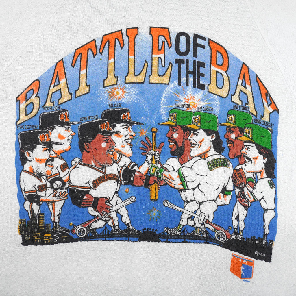 MLB - San Francisco Giants VS Oakland Athletics Matchups Sweatshirt 1989 Medium Vintage Retro Baseball