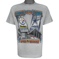 NFL (Salem) - Cowboys VS Steelers Super Bowl Champions Tickets T-Shirt 1996 Medium Vintage Retro Football