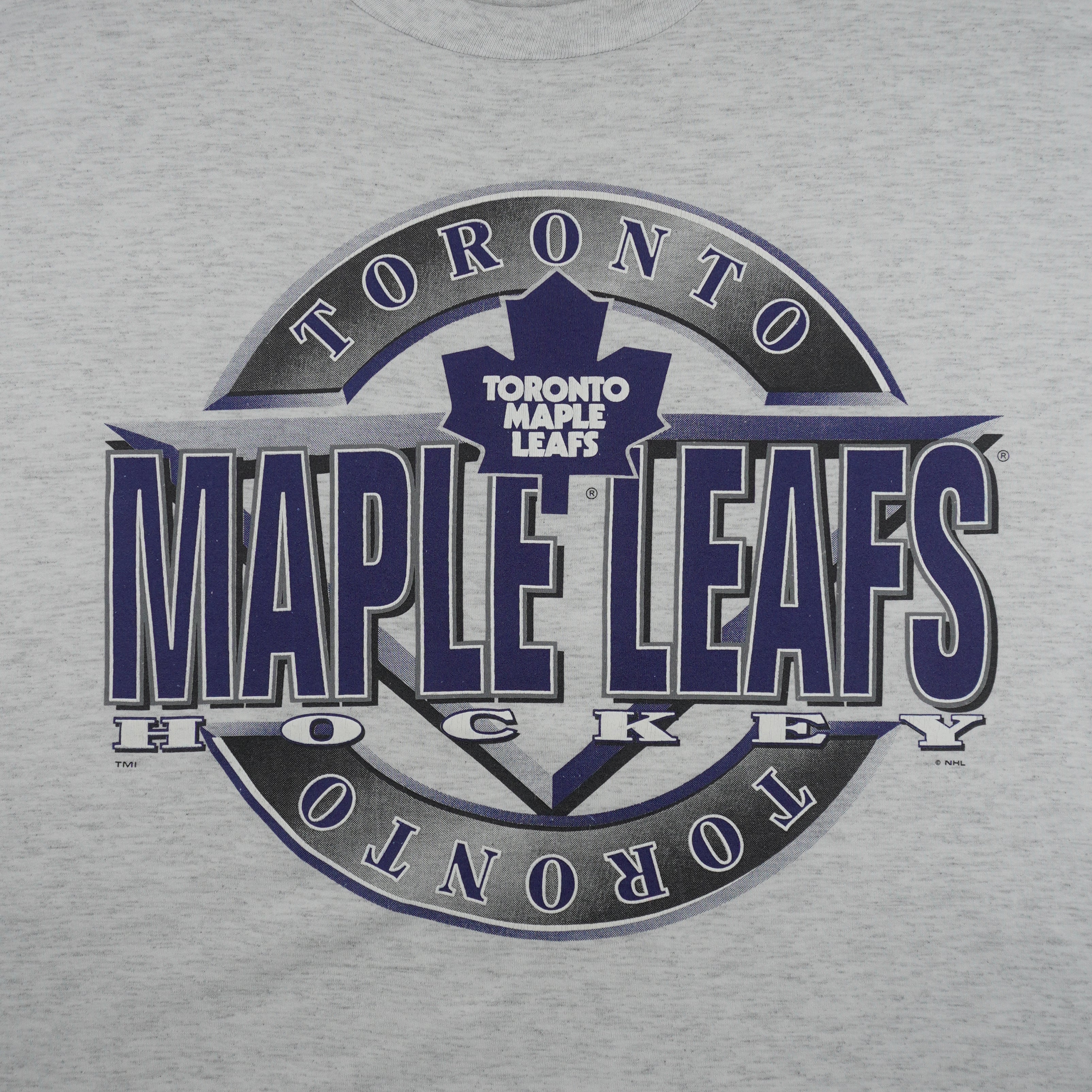 NHL (Giardini) - Toronto Maple Leafs Single Stitch T-Shirt 1990s Large Vintage Retro Hockey