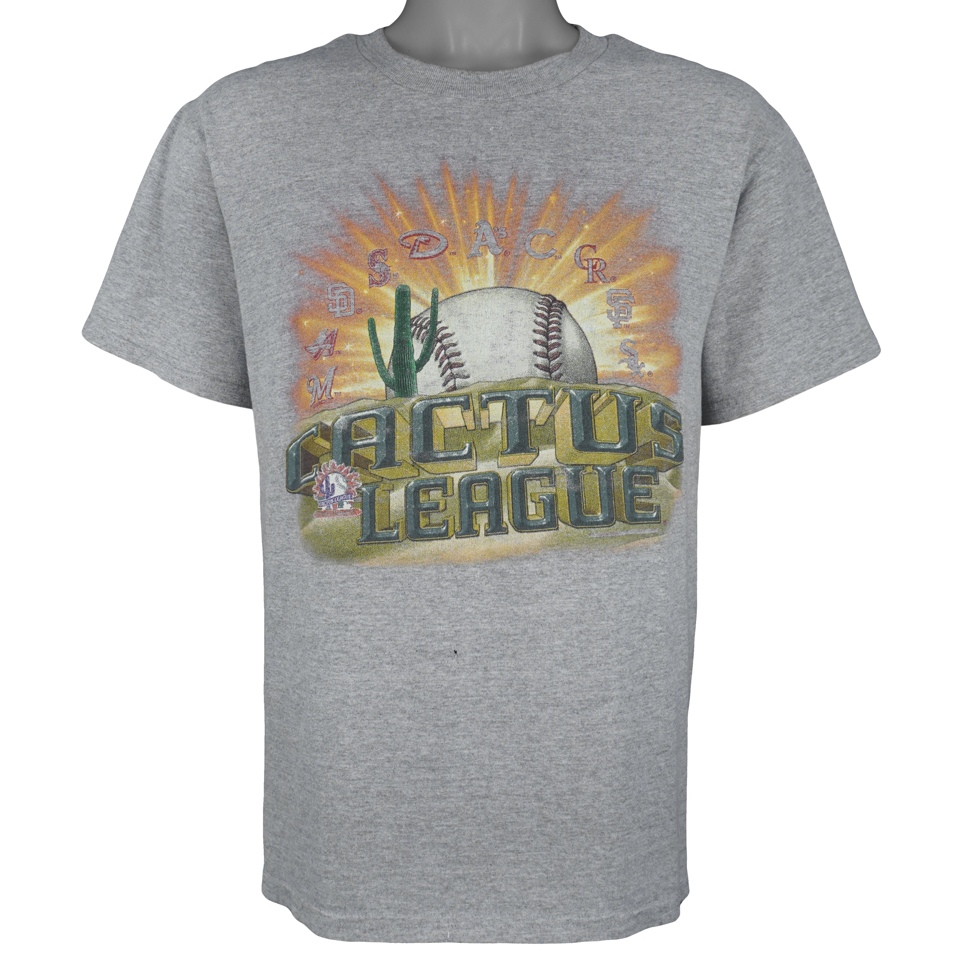 MLB (CSA) - Cactus League Spring Training T-Shirt 1998 Medium Vintage Retro Baseball