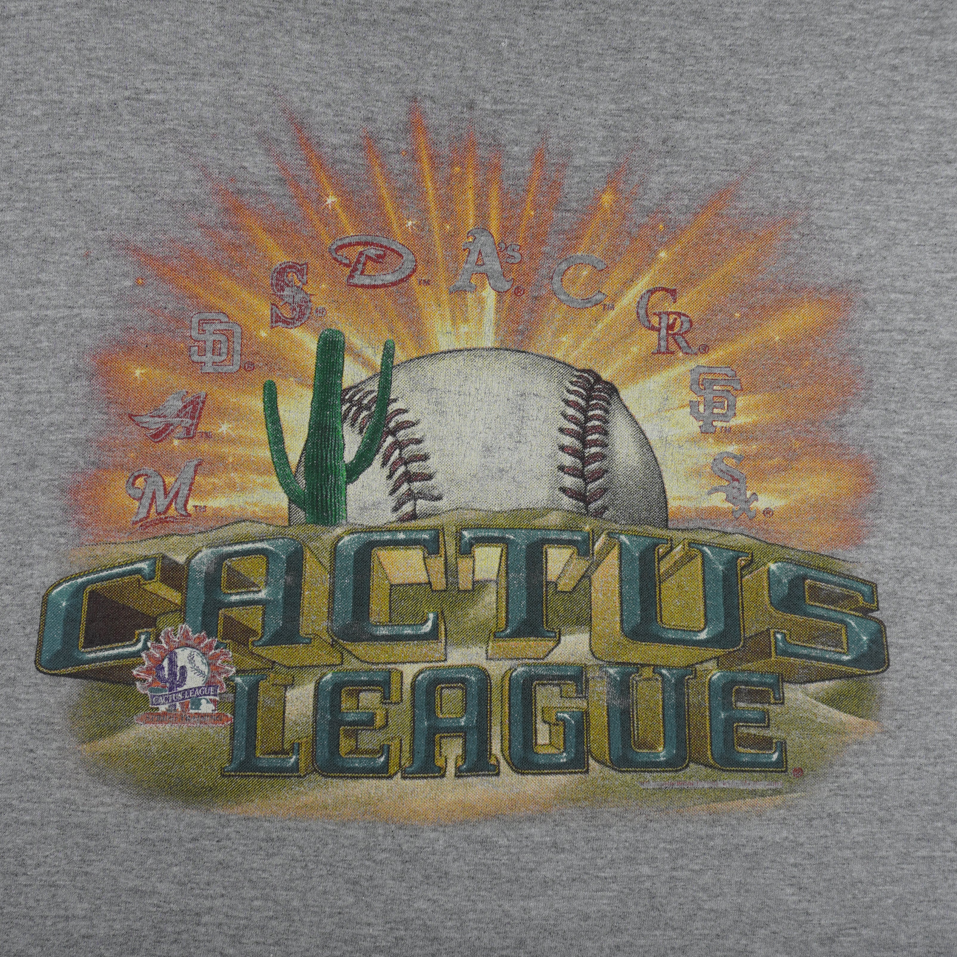 MLB (CSA) - Cactus League Spring Training T-Shirt 1998 Medium Vintage Retro Baseball