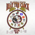 NCAA (Hanes) - Florida State Seminoles Beat The Clock T-Shirt 1995 Large Vintage Retro