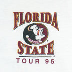NCAA (Hanes) - Florida State Seminoles Beat The Clock T-Shirt 1995 Large Vintage Retro