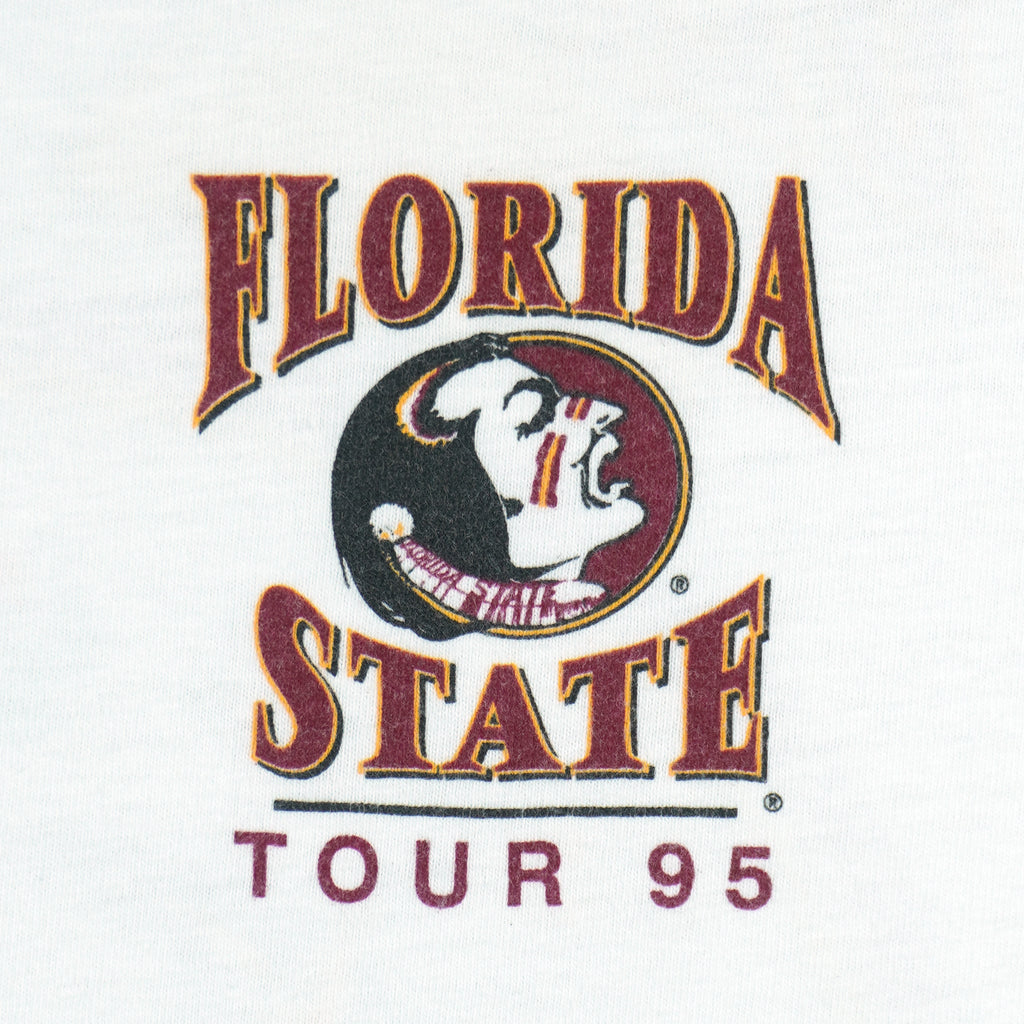 NCAA (Hanes) - Florida State Seminoles Beat The Clock T-Shirt 1995 Large Vintage Retro