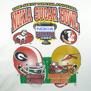 NCAA - Bulldogs Vs Seminoles Nokia Sugar Bowl Champions T-Shirt 2002 X-Large Vintage Retro