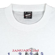 NCAA (Best) - Mountaineers vs Gamecocks Carquest Bowl T-Shirt 1995 X-Large Vintage Retro