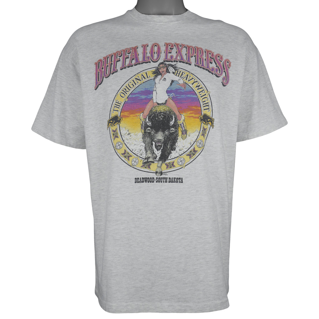 Vintage (Hanes) - Buffalo Express Single Stitch T-Shirt 1989 Large Vintage Retro