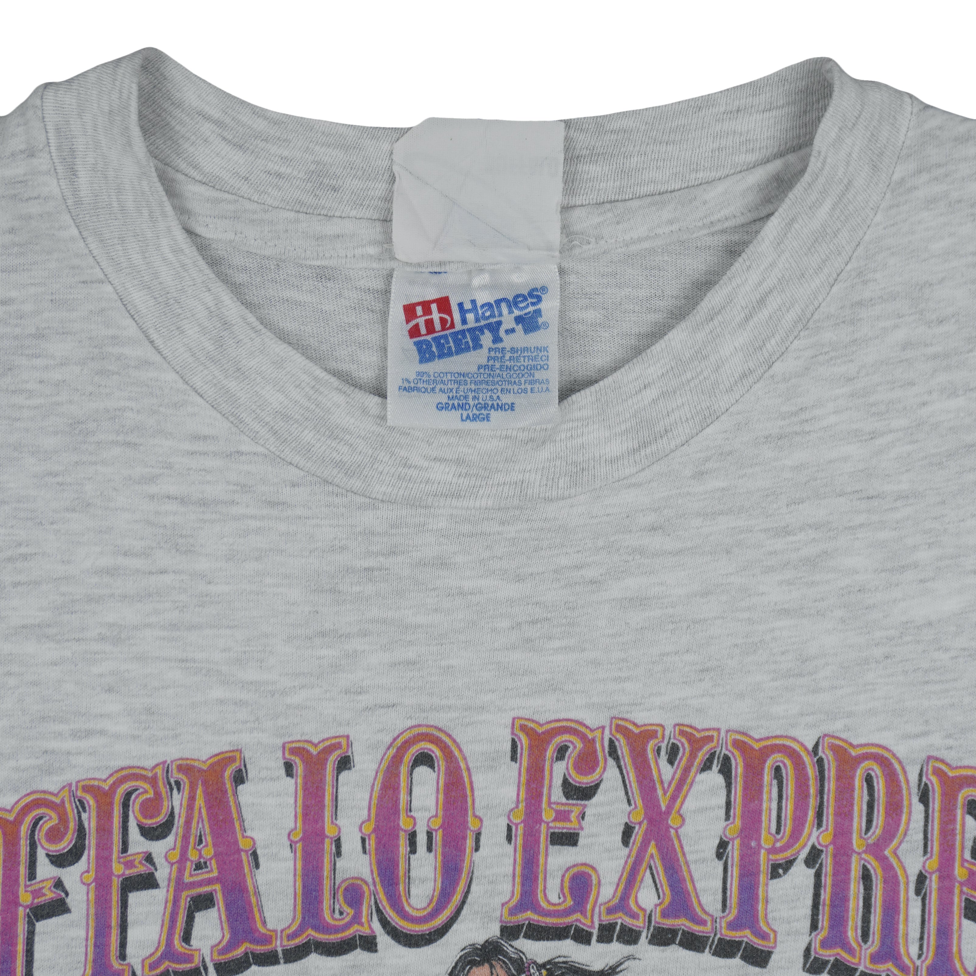Vintage (Hanes) - Buffalo Express Single Stitch T-Shirt 1989 Large Vintage Retro