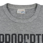 CFL (Softwear) - Property Of B.C. Lions Single Stitch T-Shirt 1990 Large Vintage Retro