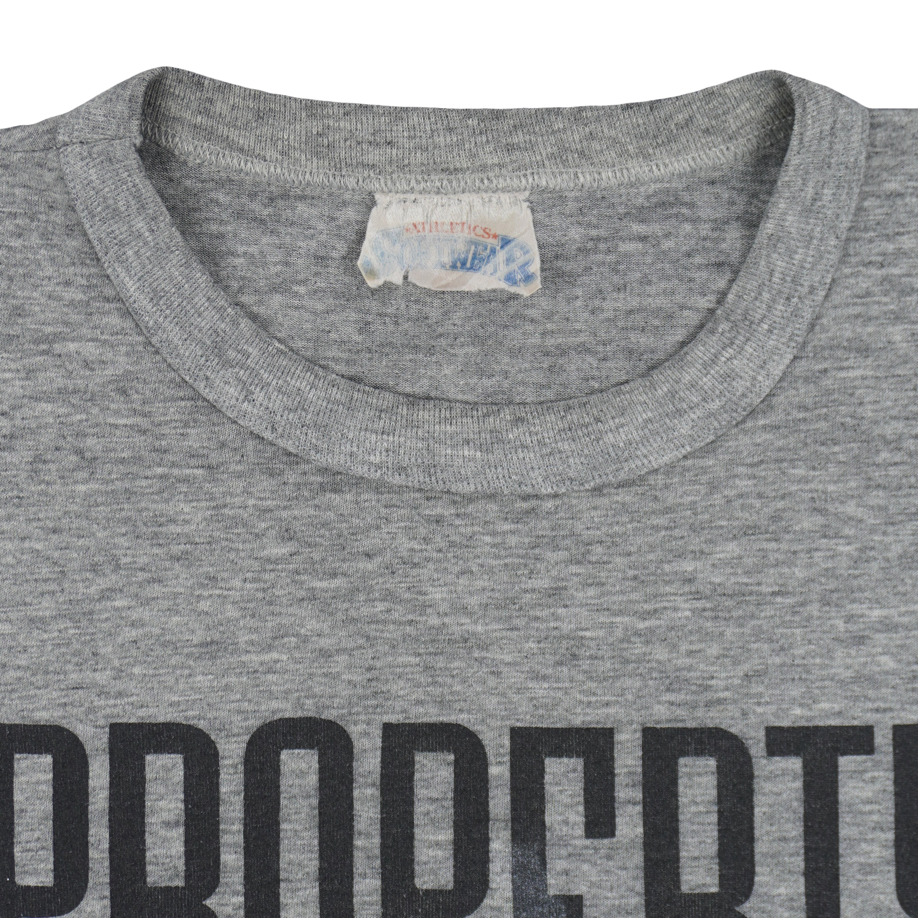 CFL (Softwear) - Property Of B.C. Lions Single Stitch T-Shirt 1990 Large Vintage Retro