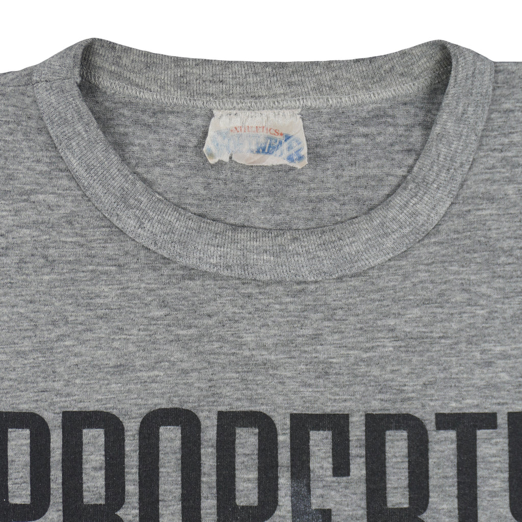 CFL (Softwear) - Property Of B.C. Lions Single Stitch T-Shirt 1990 Large Vintage Retro