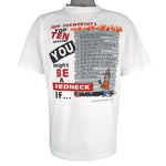 Vintage (Club Red) - Jeff Foxworthy Redneck Top 10 Comedy T-Shirt 1996 Large