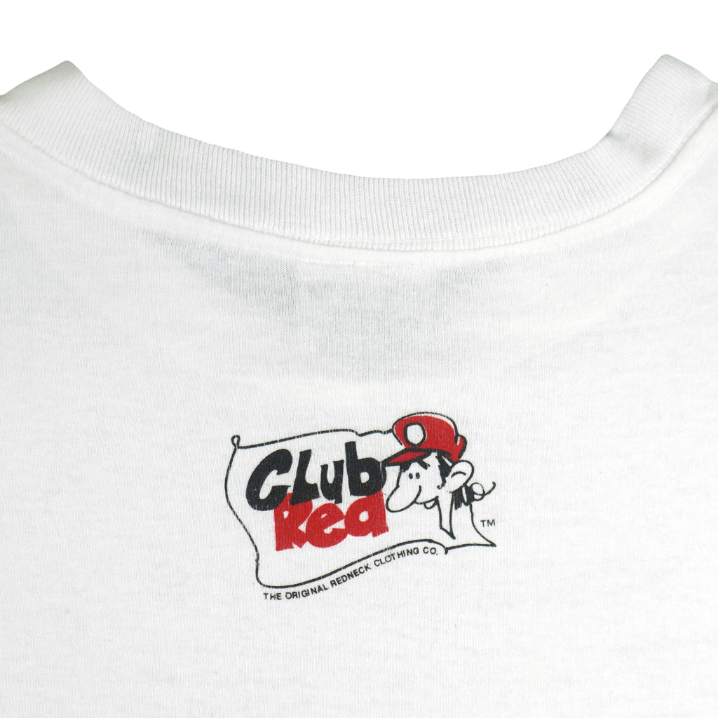 Vintage (Club Red) - Jeff Foxworthy Redneck Top 10 Comedy T-Shirt 1996 Large Vintage Retro