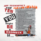 Vintage (Club Red) - Jeff Foxworthy Redneck Top 10 Comedy T-Shirt 1996 Large Vintage Retro
