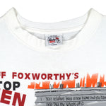 Vintage (Club Red) - Jeff Foxworthy Redneck Top 10 Comedy T-Shirt 1996 Large Vintage Retro