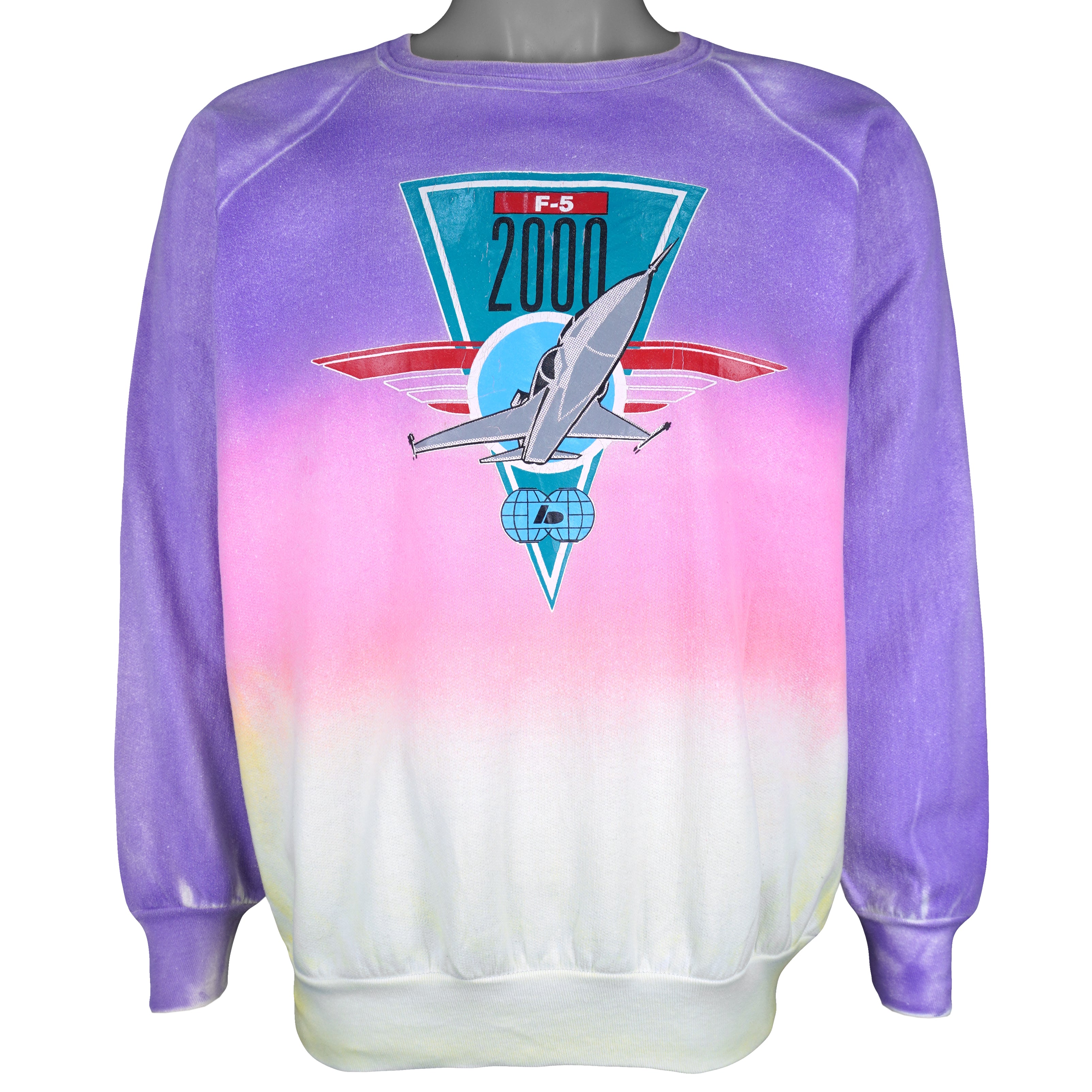 Vintage (Miracle Ventures) - F-5 2000 Crew Neck Sweatshirt 1990s Medium Vintage Retro