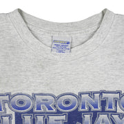MLB (Trench) - Toronto Blue Jays Spell-Out T-Shirt 1995 Large Vintage Retro Baseball
