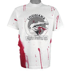Vintage - Louisiana Alligator Wrestling Team Single Stitch T-Shirt 1990s Large Vintage Retro
