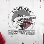 Vintage - Louisiana Alligator Wrestling Team Single Stitch T-Shirt 1990s Large Vintage Retro