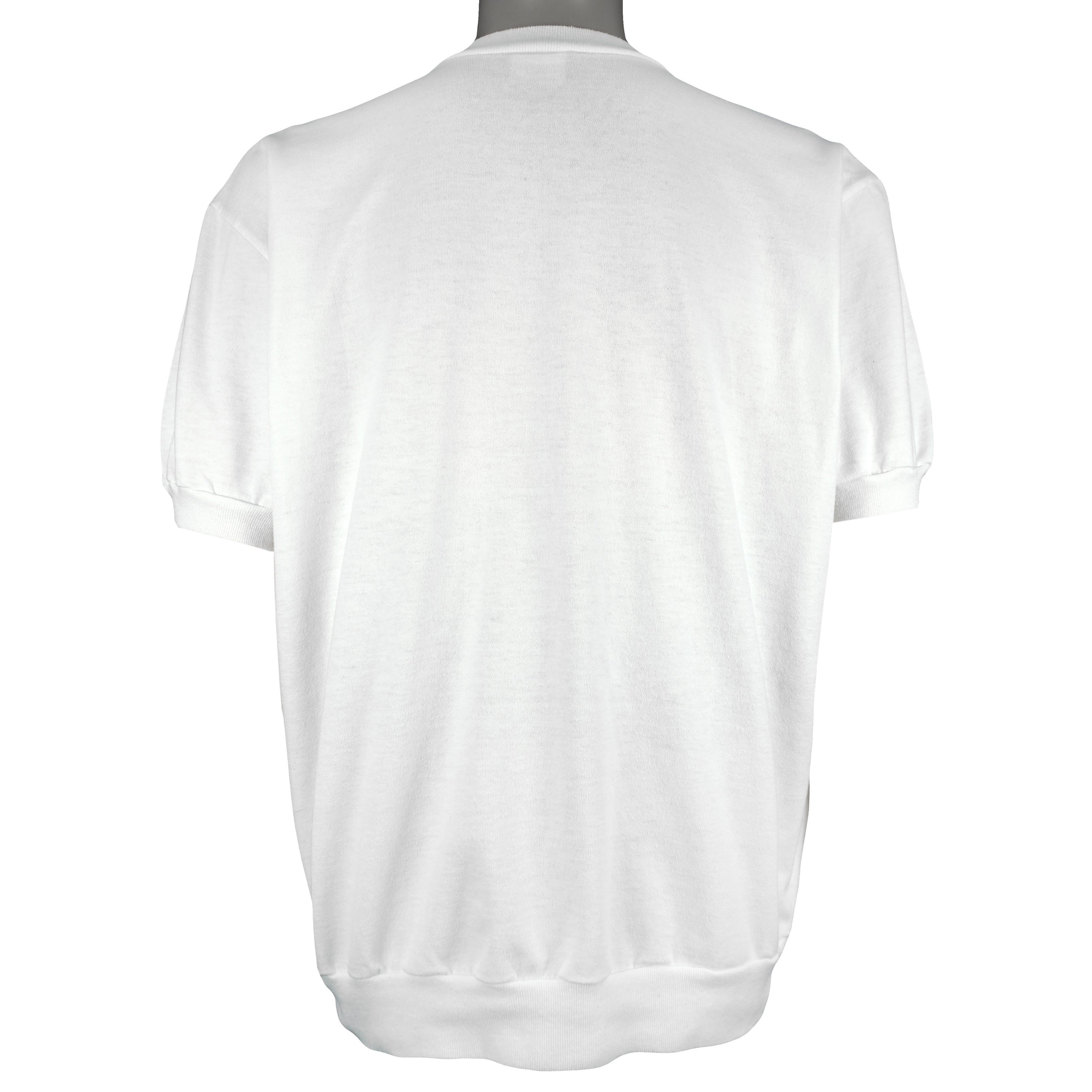 MLB (Nutmeg) - White New York Mets T-Shirt 1990s X-Large Vintage Retro Baseball