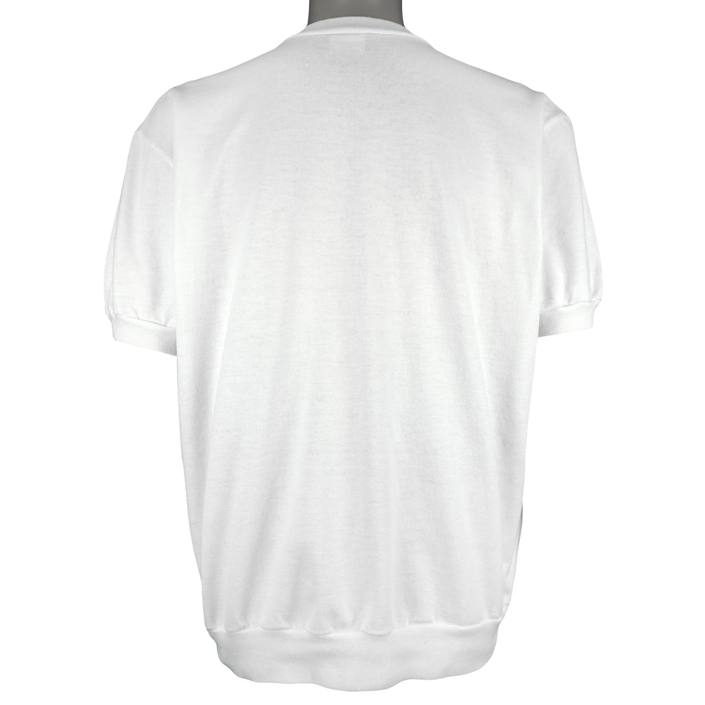 MLB (Nutmeg) - White New York Mets T-Shirt 1990s X-Large Vintage Retro Baseball