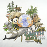 Vintage (Hanes) - Earth Day National Wildlife Federation T-Shirt 1990 Large Vintage Retro