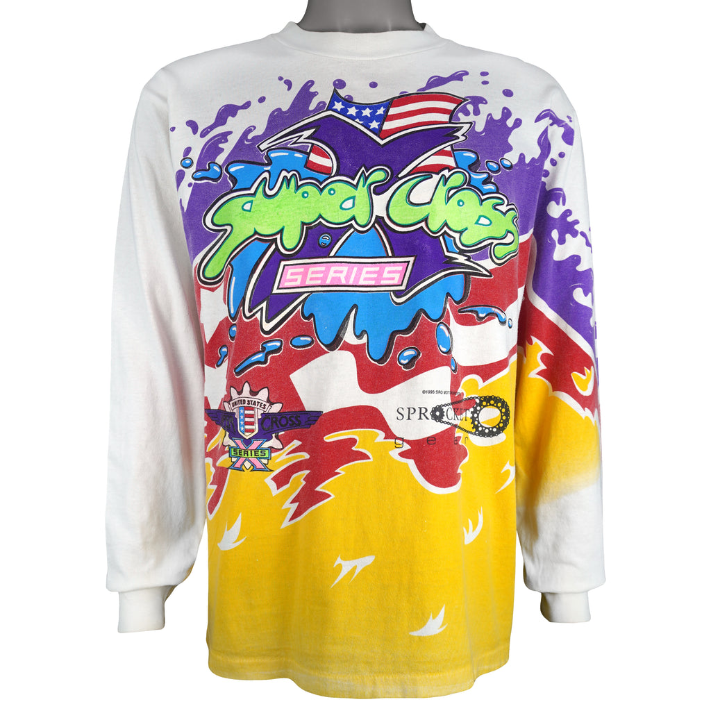 Vintage (All Sport) - USA Supercross Series Long Sleeve Shirt 1995 Large Vintage Retro