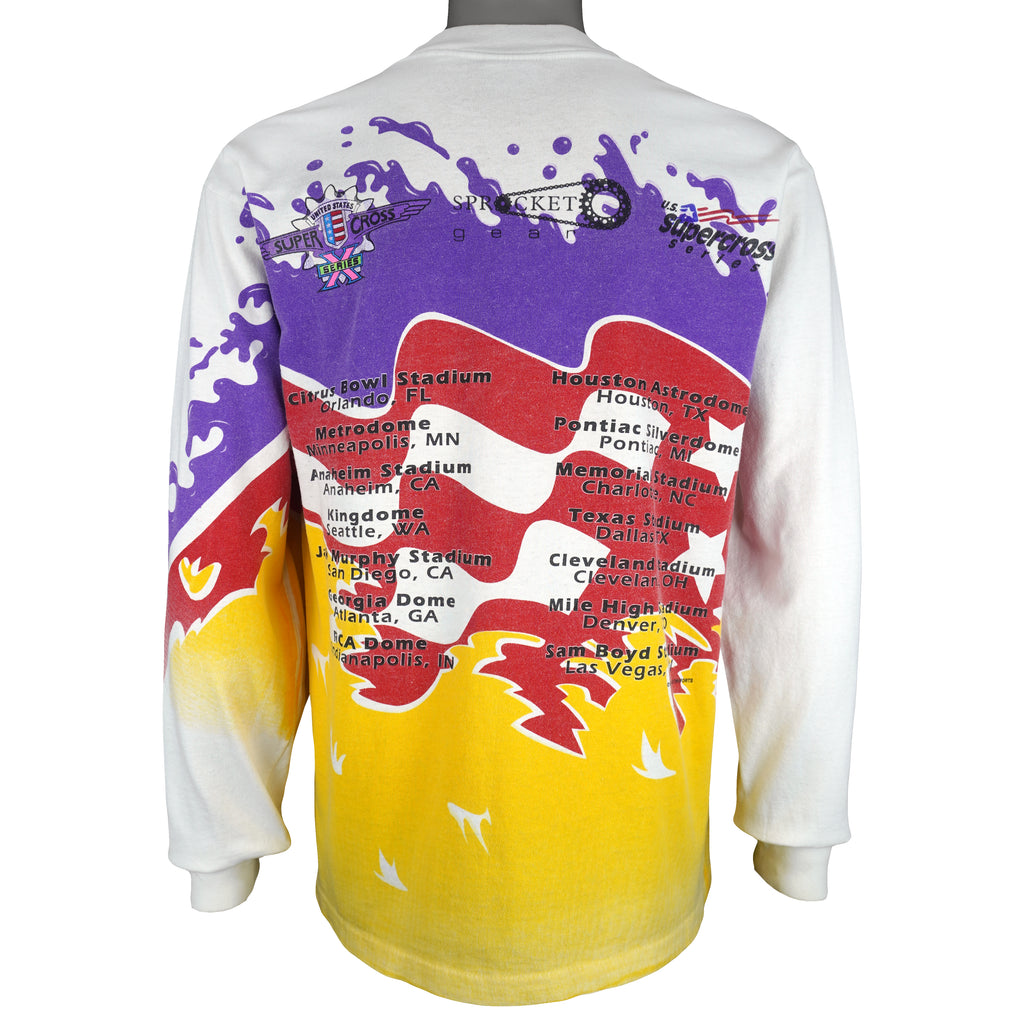 Vintage (All Sport) - USA Supercross Series Long Sleeve Shirt 1995 Large Vintage Retro