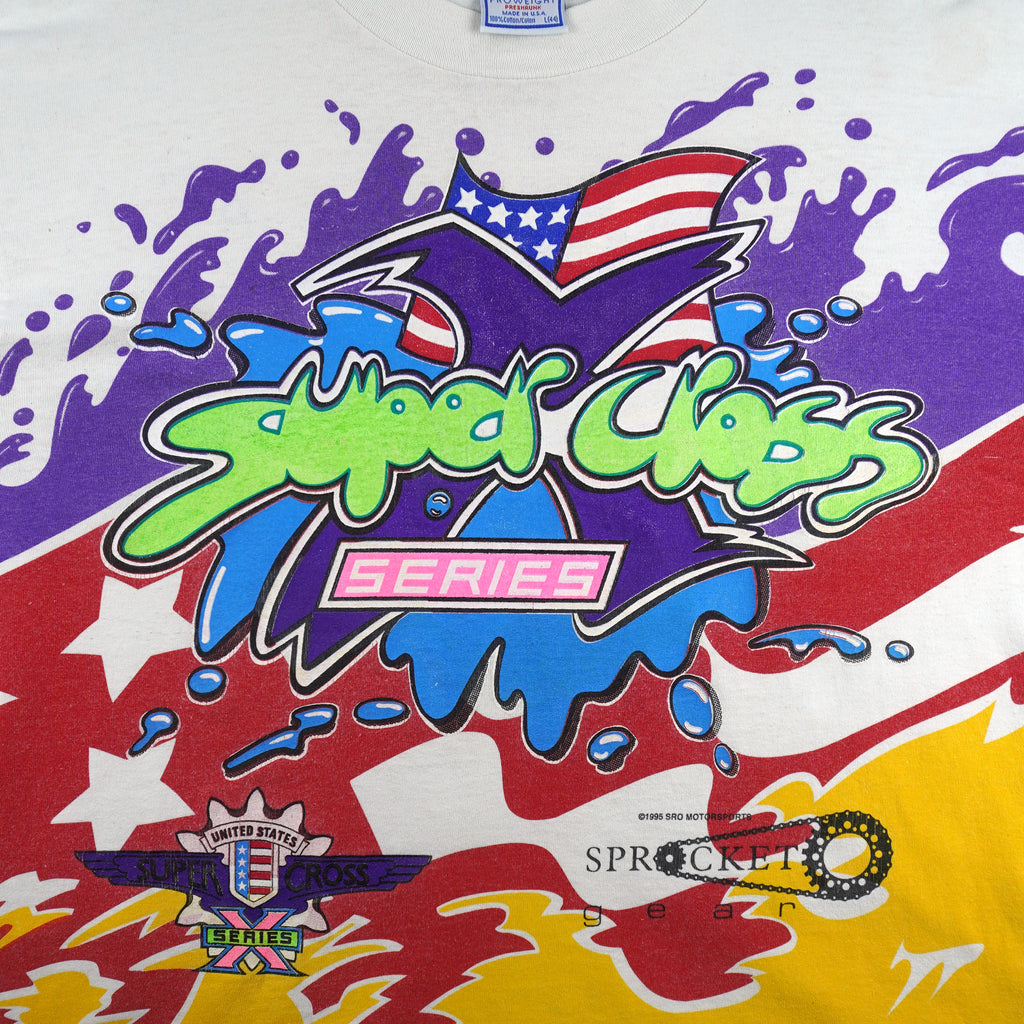 Vintage (All Sport) - USA Supercross Series Long Sleeve Shirt 1995 Large Vintage Retro