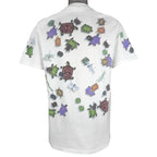 Vintage (Hanes) - Turtle & Dragonfly Animals Print T-Shirt 1990s Large Vintage Retro