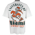 NCAA (The Game) - University Of Miami Hurricanes T-Shirt 1990s Large Vintage Retro