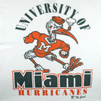 NCAA (The Game) - University Of Miami Hurricanes T-Shirt 1990s Large Vintage Retro