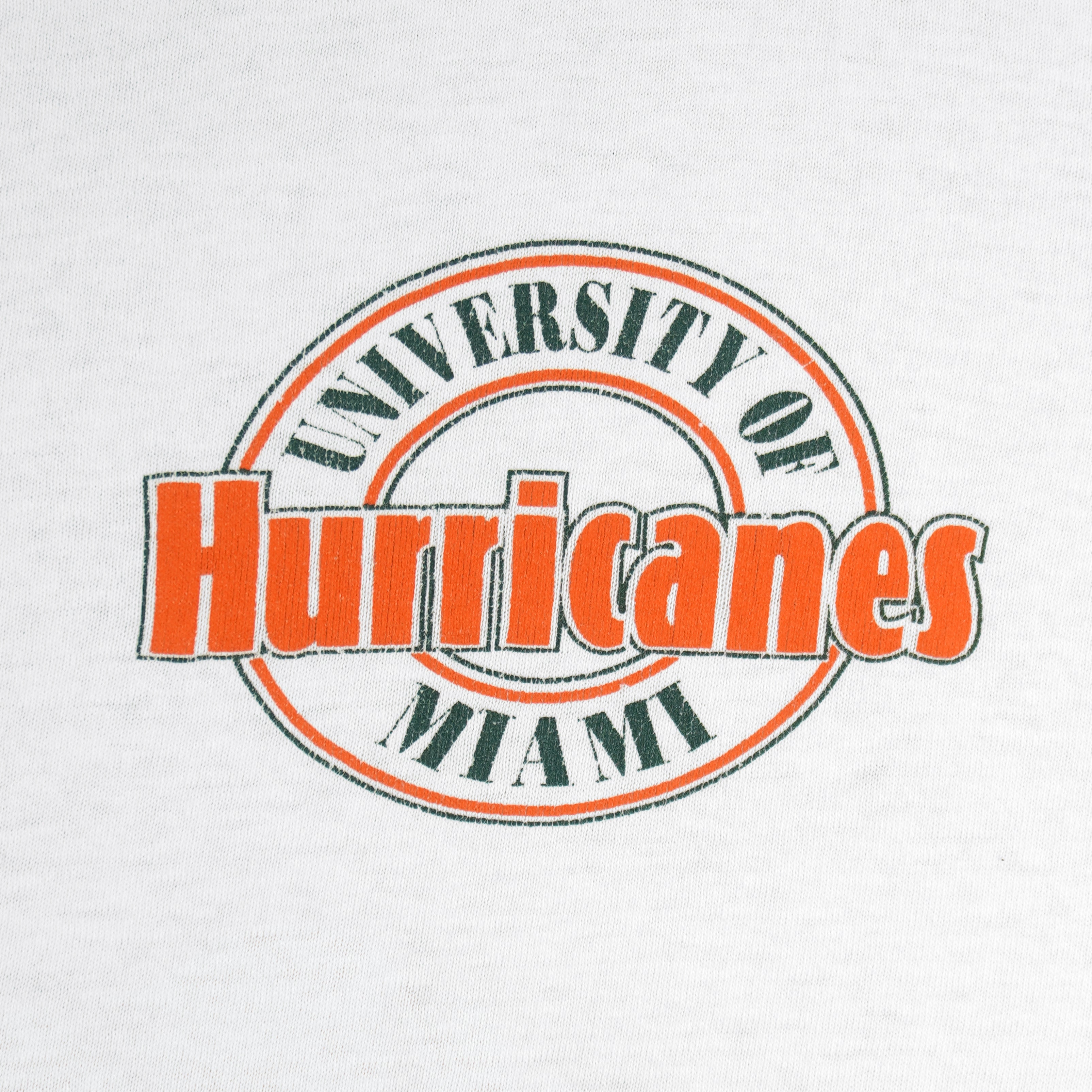 NCAA (The Game) - University Of Miami Hurricanes T-Shirt 1990s Large Vintage Retro