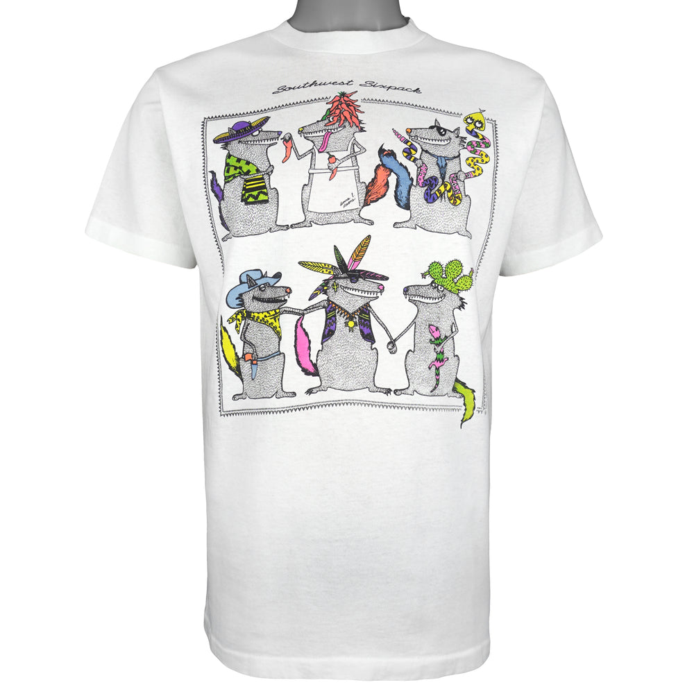 Vintage (All Sport) - Southwest Sixpack Lizards T-Shirt 1991 Medium Vintage Retro