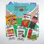 Vintage (Fruit Of The Loom) - Albertsons Bowl T-Shirt 1996 Large Vintage Retro