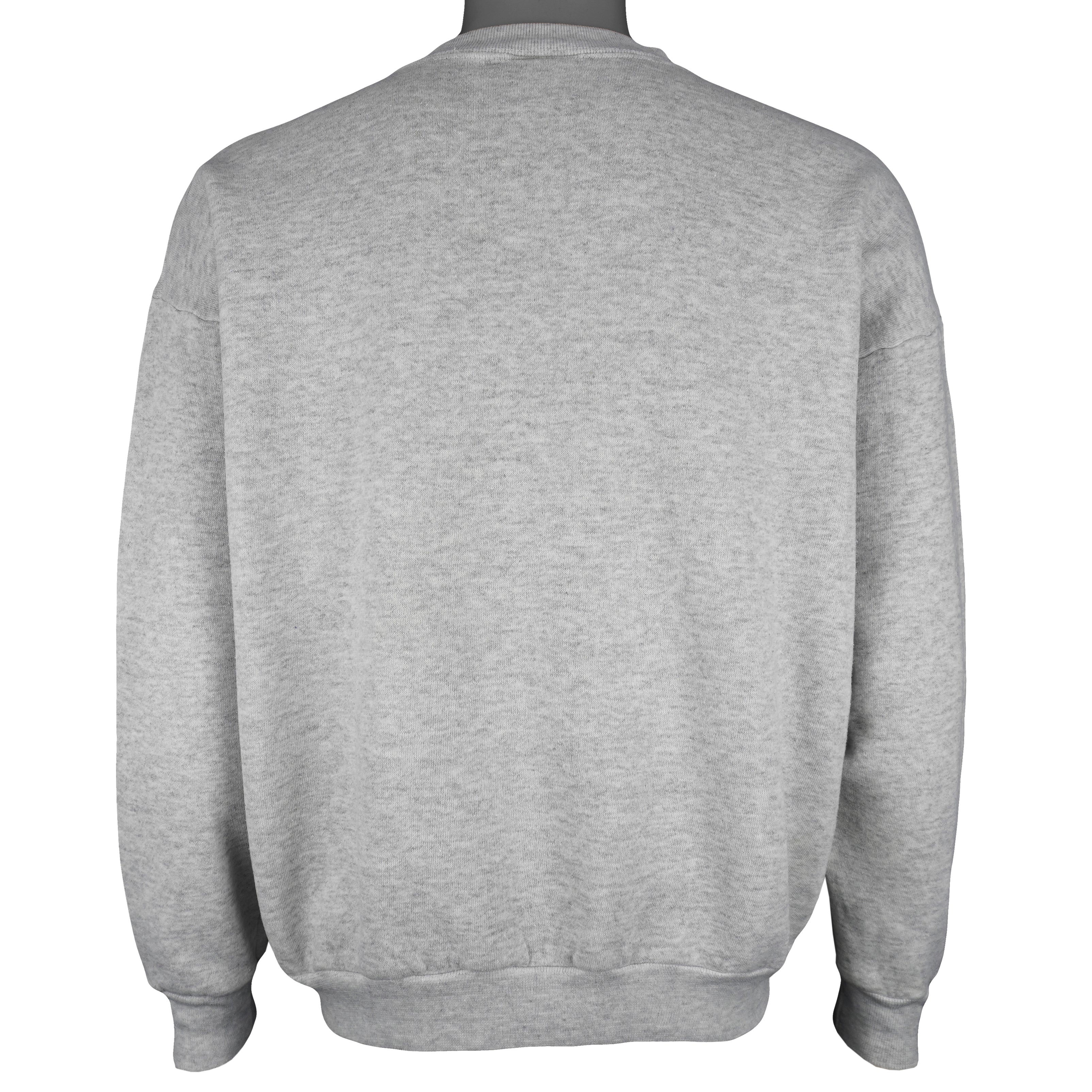 NFL (Logo 7) - Grey Cleveland Browns Crew Neck Sweatshirt 1990s Large Vintage Retro Football