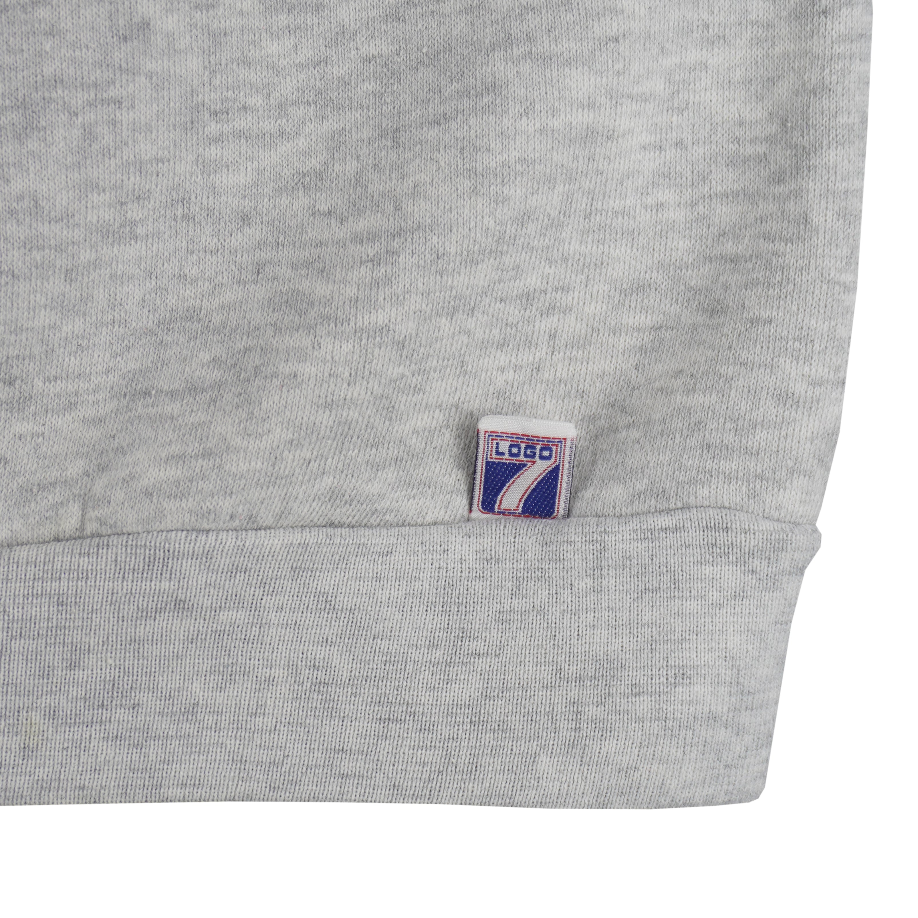 NFL (Logo 7) - Grey Cleveland Browns Crew Neck Sweatshirt 1990s Large Vintage Retro Football