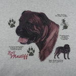 Vintage (Hanes) - Dogs Breed Bull Mastiff Crew Neck Sweatshirt 1990s X-Large Vintage Retro