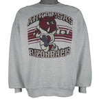 NCAA (Hanes) - Arkansas Razorbacks Spell-Out Sweatshirt 1990s Large Vintage Retro
