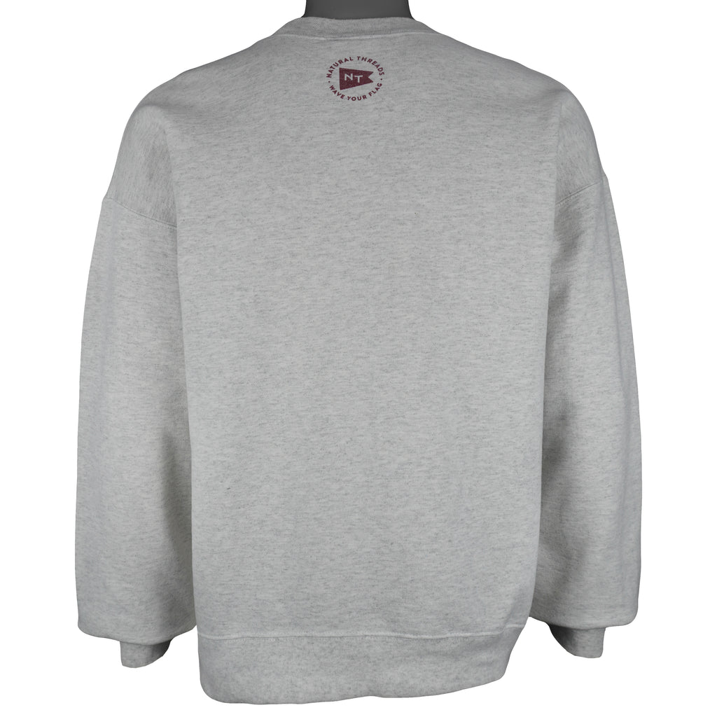 NCAA (Hanes) - Arkansas Razorbacks Spell-Out Sweatshirt 1990s Large Vintage Retro