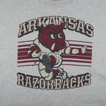 NCAA (Hanes) - Arkansas Razorbacks Spell-Out Sweatshirt 1990s Large Vintage Retro