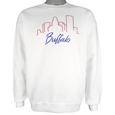 Vintage (Lee) - Buffalo Skyline Crew Neck Sweatshirt 1990s Large