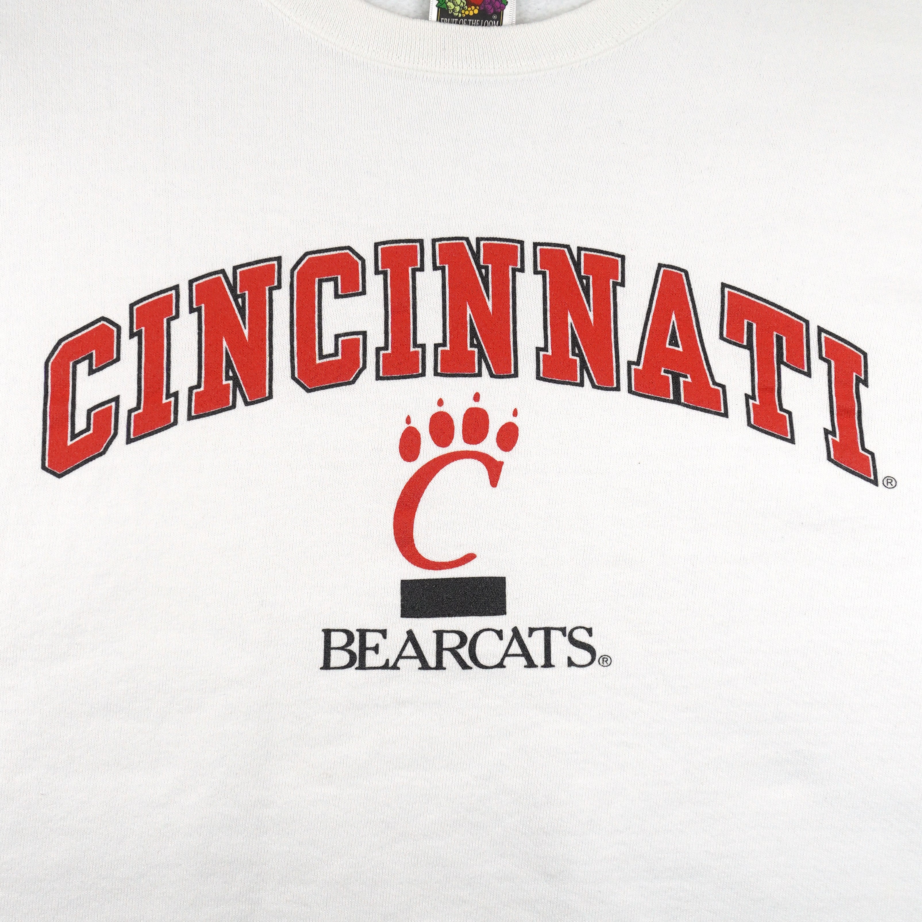 NCAA - Cincinnati Bearcats Crew Neck Sweatshirt 1990s Large Vintage Retro