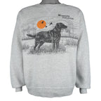 Vintage (Hanes) - Minnesota Wildlife Collection Black Labrador Crew Neck Sweatshirt 1990s X-Large Vintage Retro