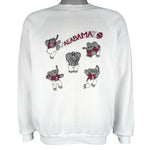 NCAA (Comax) - Alabama Crimson Tide Mascots Football Sweatshirt 1990s Large