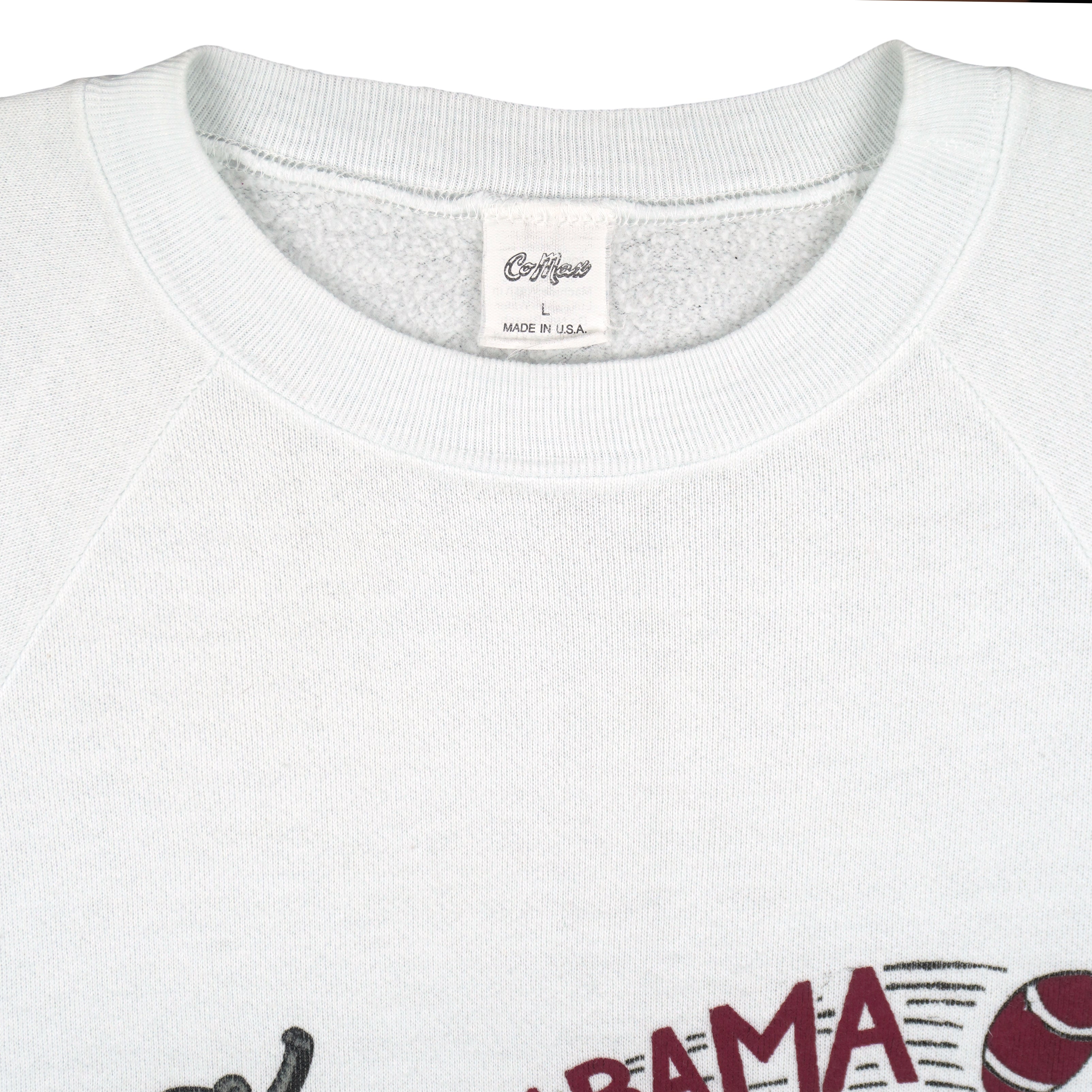 NCAA (Comax) - Alabama Crimson Tide Mascots Crew Neck Sweatshirt 1990s Large Vintage Retro