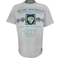 NFL (Nutmeg) - Miami Dolphins Eastern Division T-Shirt 1990s Medium Vintage Retro Football