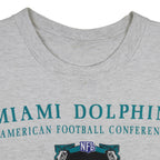 NFL (Nutmeg) - Miami Dolphins Eastern Division T-Shirt 1990s Medium Vintage Retro Football