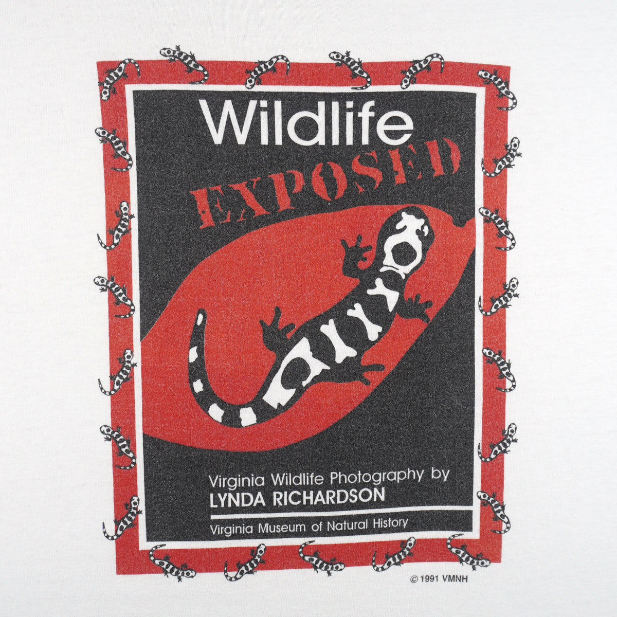 Vintage (Hanes) - Wildlife Exposed Virginia Museum Single Stitch T-Shirt 1991 Large in white